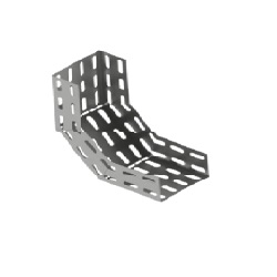 M-0241 | CURVA VERTICAL INTERNA 90 PERFURADA TIPO U 400X50X150MM CHAPA #14