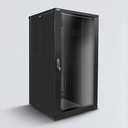 M-0669 | RACK SERVER W37-40-107, L-800MM A-40U P-1070MM, PLANO DE 19", CARGA 1000KG; PORTA BIPARTIDA; GUIA DE CABOS VERTICAL.